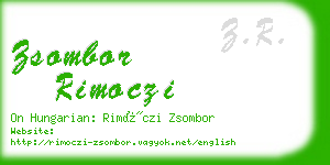 zsombor rimoczi business card